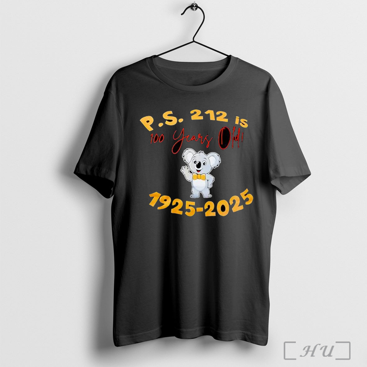 Officials P S 212 Is 100 Years Old 1925 2025 Koala - Adult & Kids T-Shirts, Sweatshirts & Hoodies apparel design preview 1
