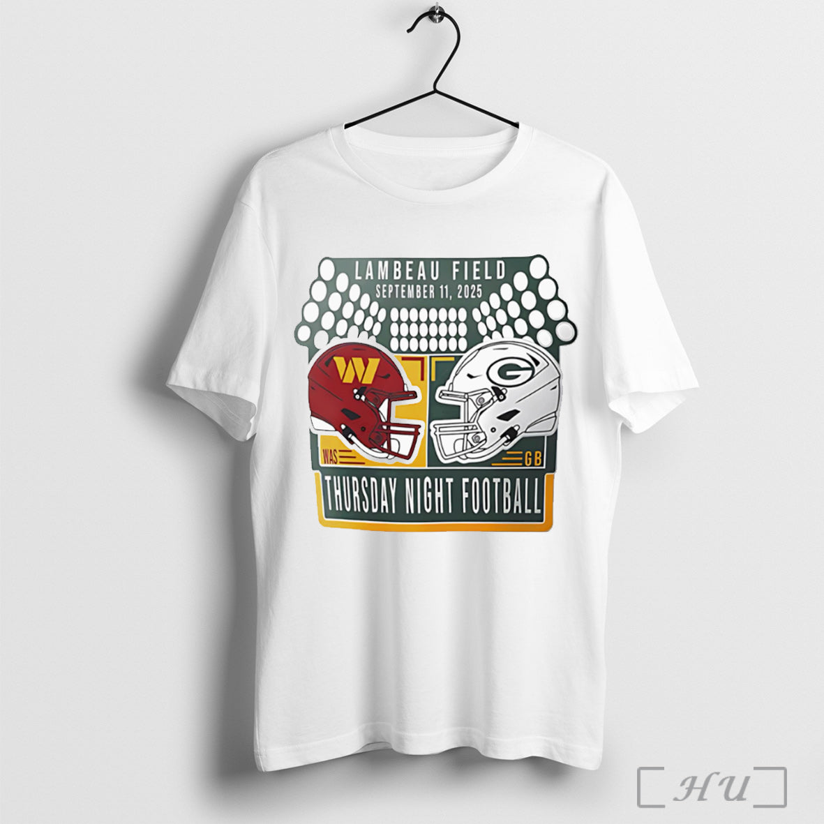 Officials Packers Vs Commanders 9 11 Match Up - Adult & Kids T-Shirts, Sweatshirts & Hoodies apparel design preview 1