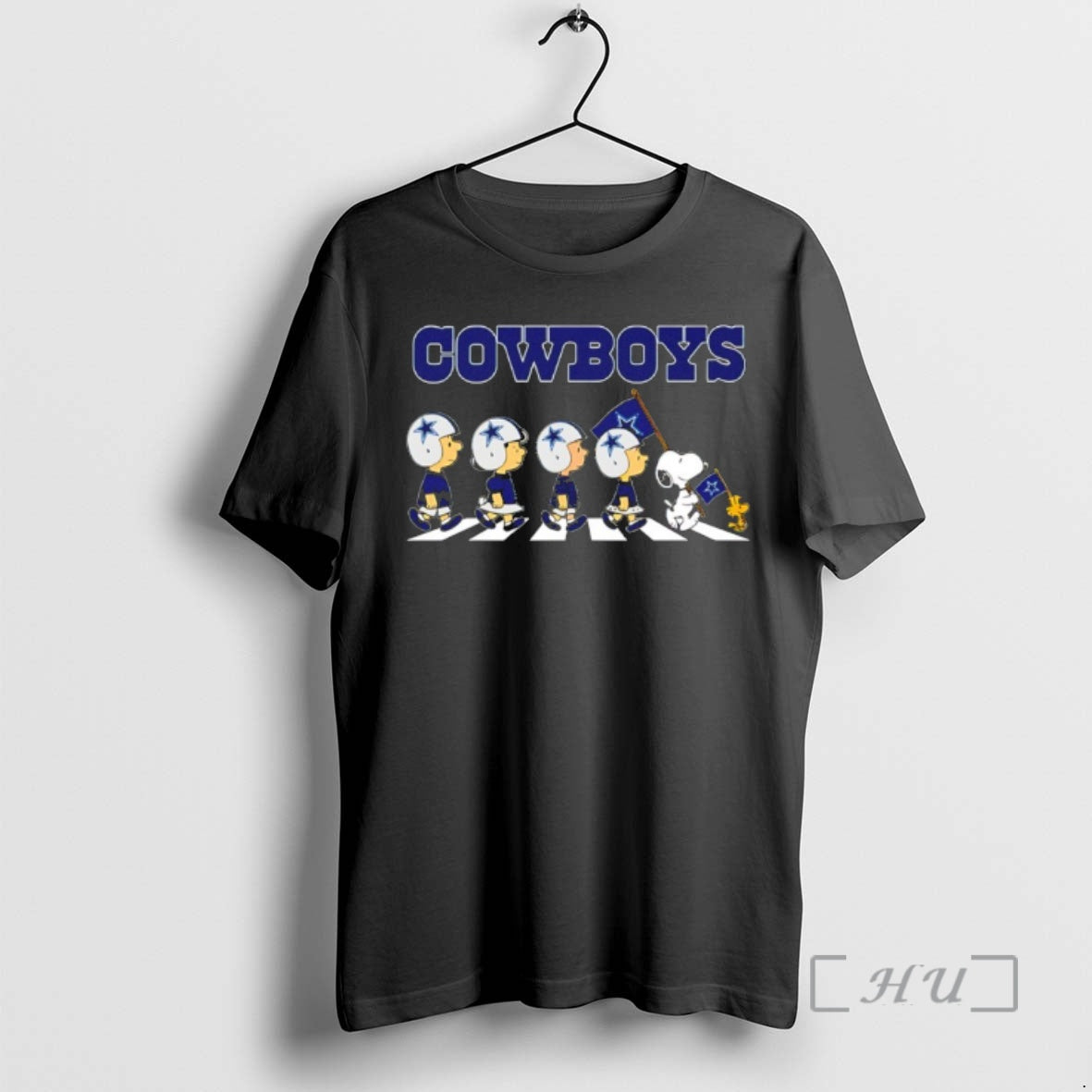 Officials Peanuts X Dallas Cowboys Football Flag - Adult & Kids T-Shirts, Sweatshirts & Hoodies apparel design preview 1