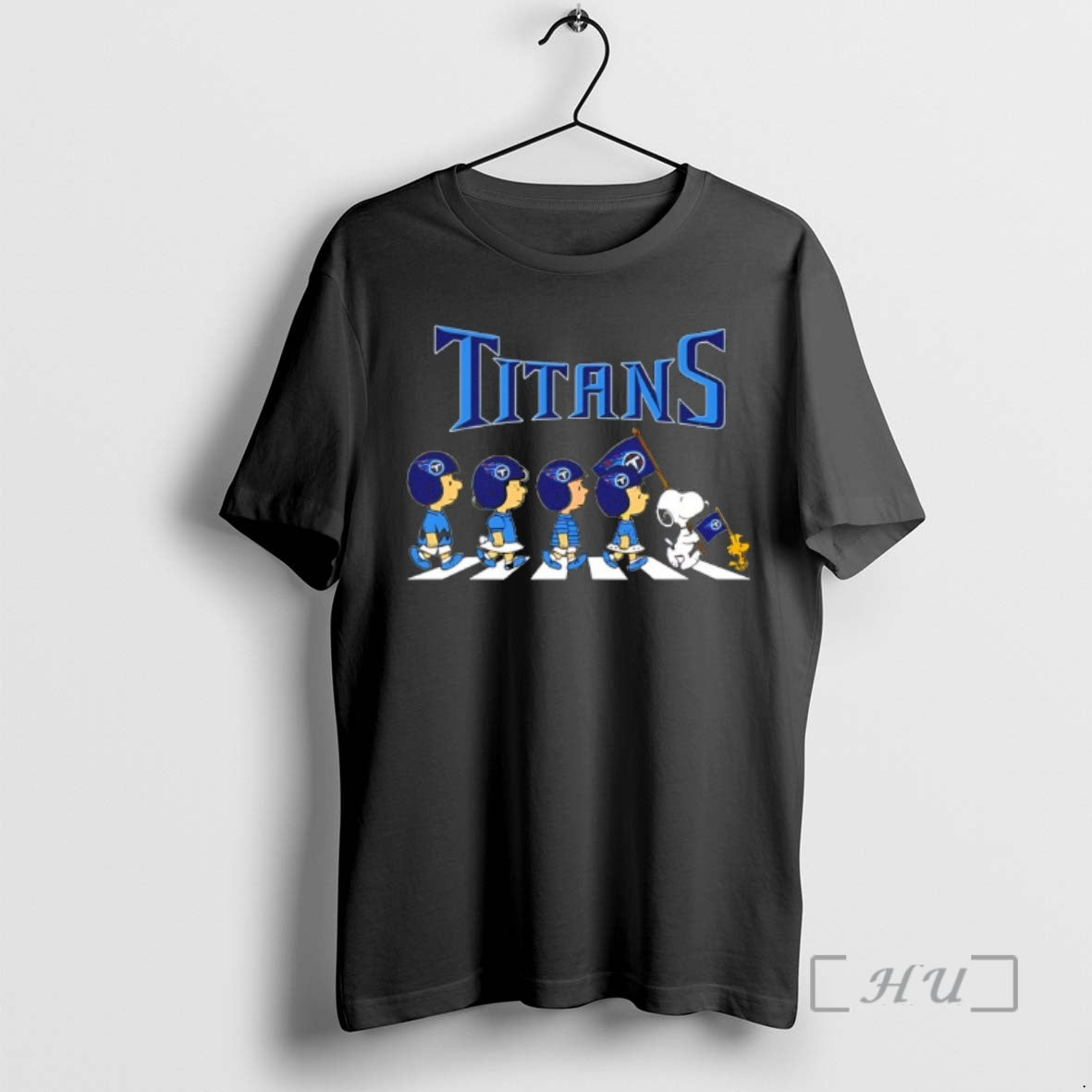 Officials Peanuts X Tennessee Titans Football Flag - Adult & Kids T-Shirts, Sweatshirts & Hoodies apparel design preview 1
