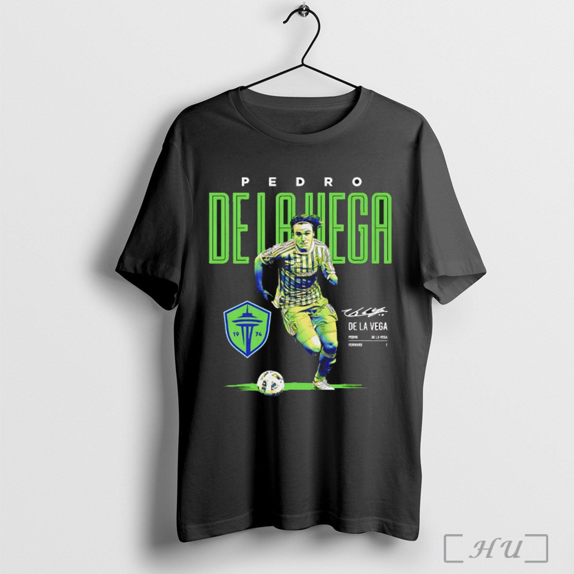 Officials Pedro De La Vega Seattle Sounders Fc Bitmap - Adult & Kids T-Shirts, Sweatshirts & Hoodies apparel design preview 1