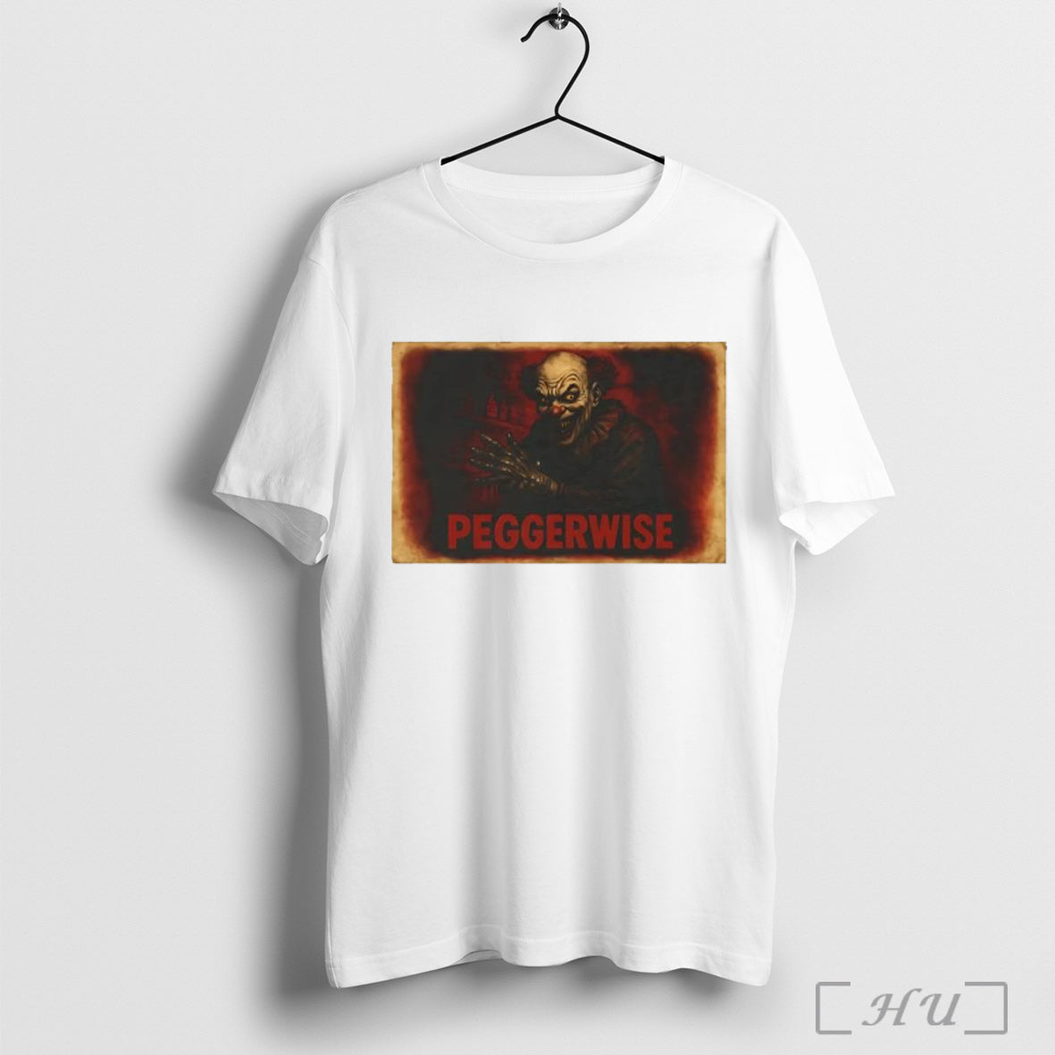 Officials Peggerwise Pennywise Spooky Clown Horror - Adult & Kids T-Shirts, Sweatshirts & Hoodies apparel design preview 1