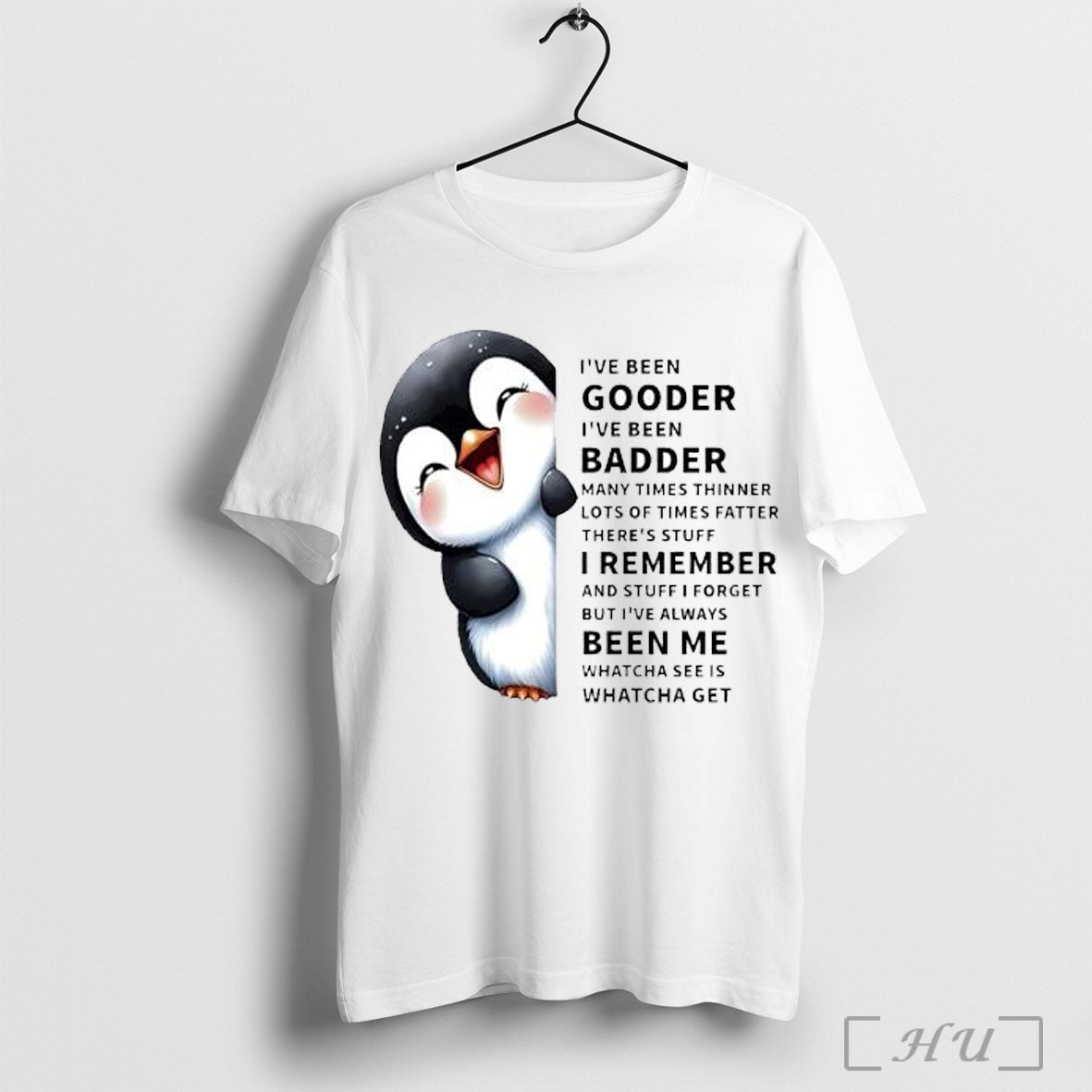Officials Penguin Ive Been Gooder Badder Cute - Adult & Kids T-Shirts, Sweatshirts & Hoodies apparel design preview 1
