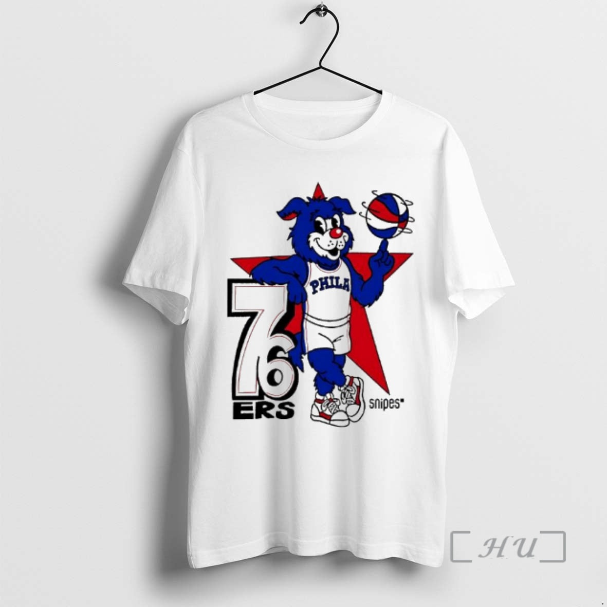 Officials Philadelphia 76ers Snipes Franklin The Dog - Adult & Kids T-Shirts, Sweatshirts & Hoodies apparel design preview 1