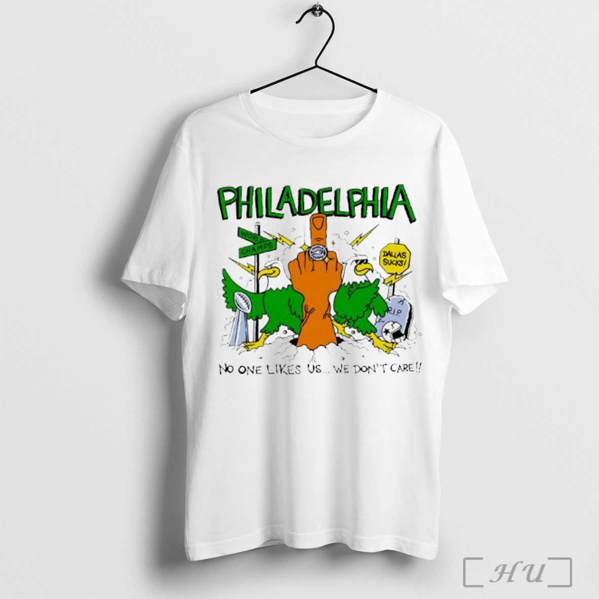 Officials Philadelphia World Champs No One Likes Us - Adult & Kids T-Shirts, Sweatshirts & Hoodies apparel design preview 1