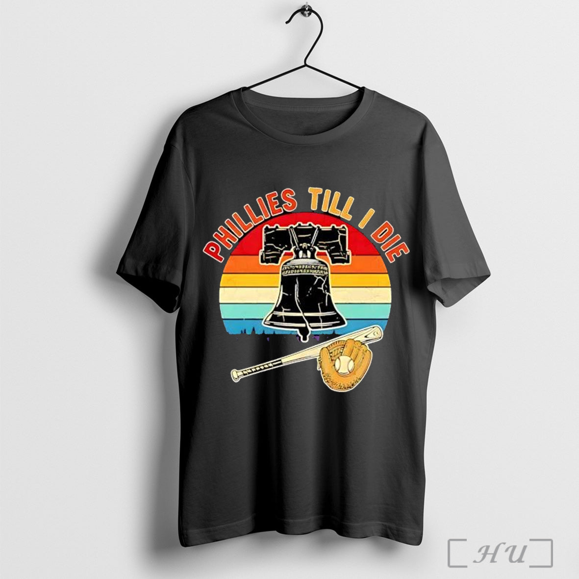 Officials Phillies Till I Die Baseball Bat Glove - Adult & Kids T-Shirts, Sweatshirts & Hoodies apparel design preview 1