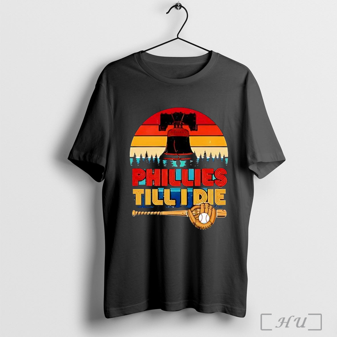 Officials Phillies Till I Die Baseball Bat Glove - Adult & Kids T-Shirts, Sweatshirts & Hoodies apparel design preview 1