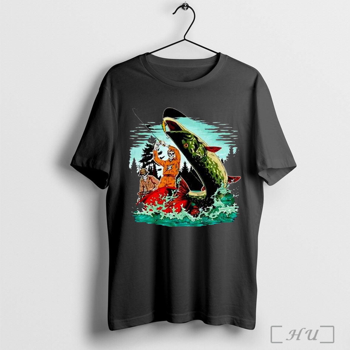 Officials Pike Strike Skeleton - Adult & Kids T-Shirts, Sweatshirts & Hoodies apparel design preview 1