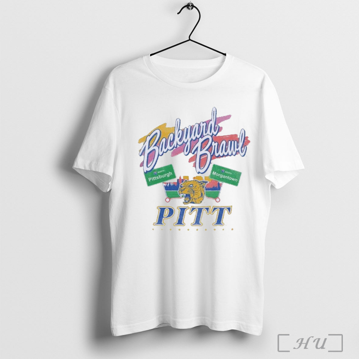 Officials Pitt Panthers Backyard Brawl Ringer - Adult & Kids T-Shirts, Sweatshirts & Hoodies apparel design preview 1