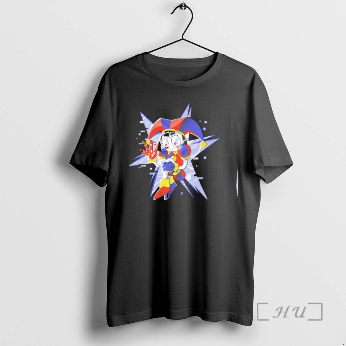 Officials Pixel Jester Retro Glitch Art - Adult & Kids T-Shirts, Sweatshirts & Hoodies apparel design preview 1