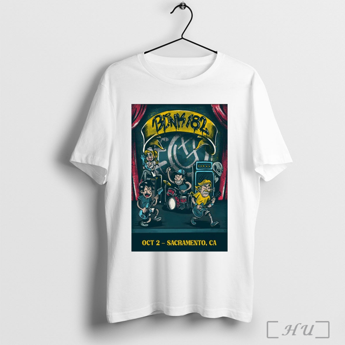 Officials Poster Blink 182 October 2 2025 Aftershock - Adult & Kids T-Shirts, Sweatshirts & Hoodies apparel design preview 1