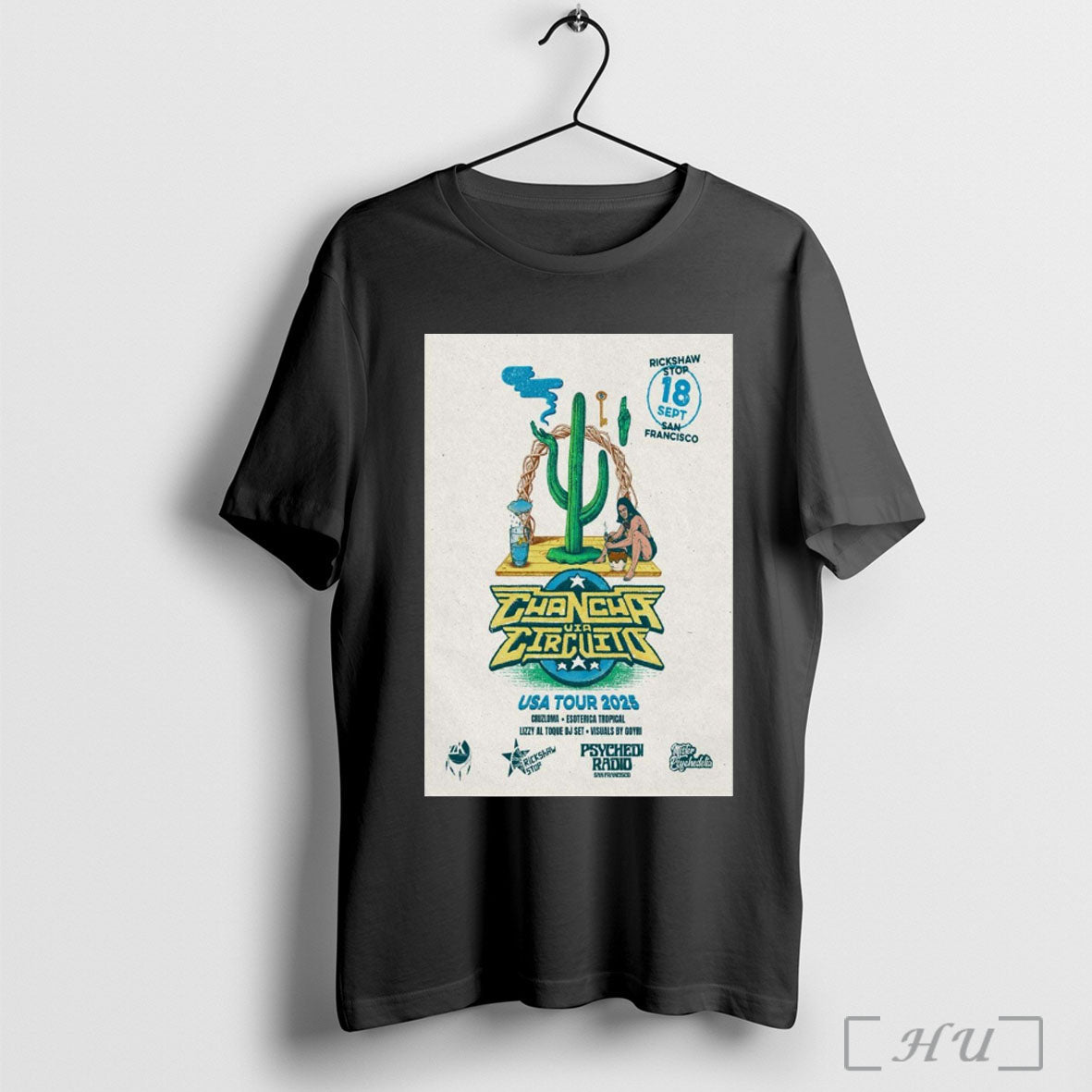 Officials Poster Chancha Via Circuito Usa Tour - Adult & Kids T-Shirts, Sweatshirts & Hoodies apparel design preview 1