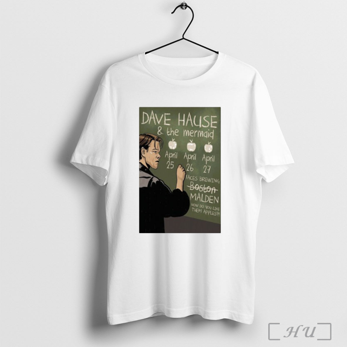 Officials Poster Dave Hause And The Mermaid Malden Ma - Adult & Kids T-Shirts, Sweatshirts & Hoodies apparel design preview 1