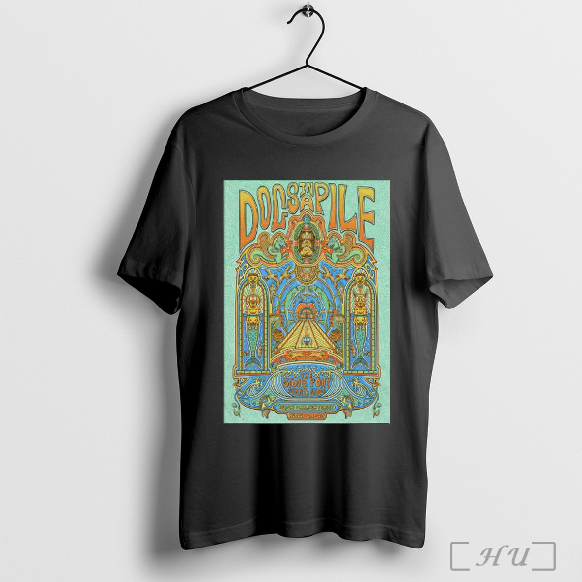 Officials Poster Dogs In A Pile Stone Pony Summer - Adult & Kids T-Shirts, Sweatshirts & Hoodies apparel design preview 1