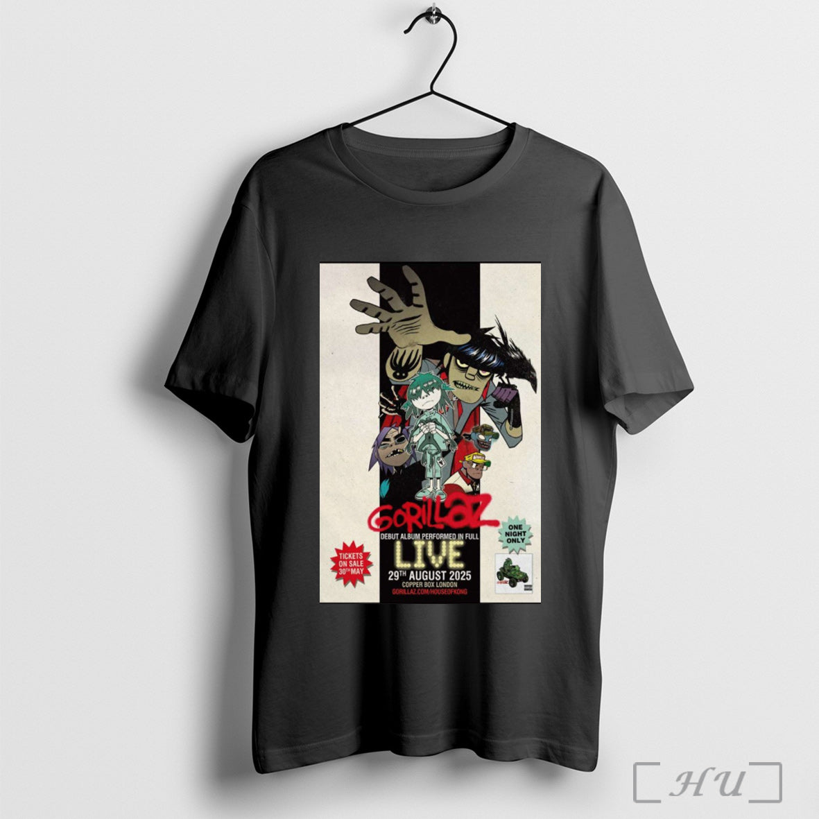Officials Poster Gorillaz Debut Album Performed In - Adult & Kids T-Shirts, Sweatshirts & Hoodies apparel design preview 1