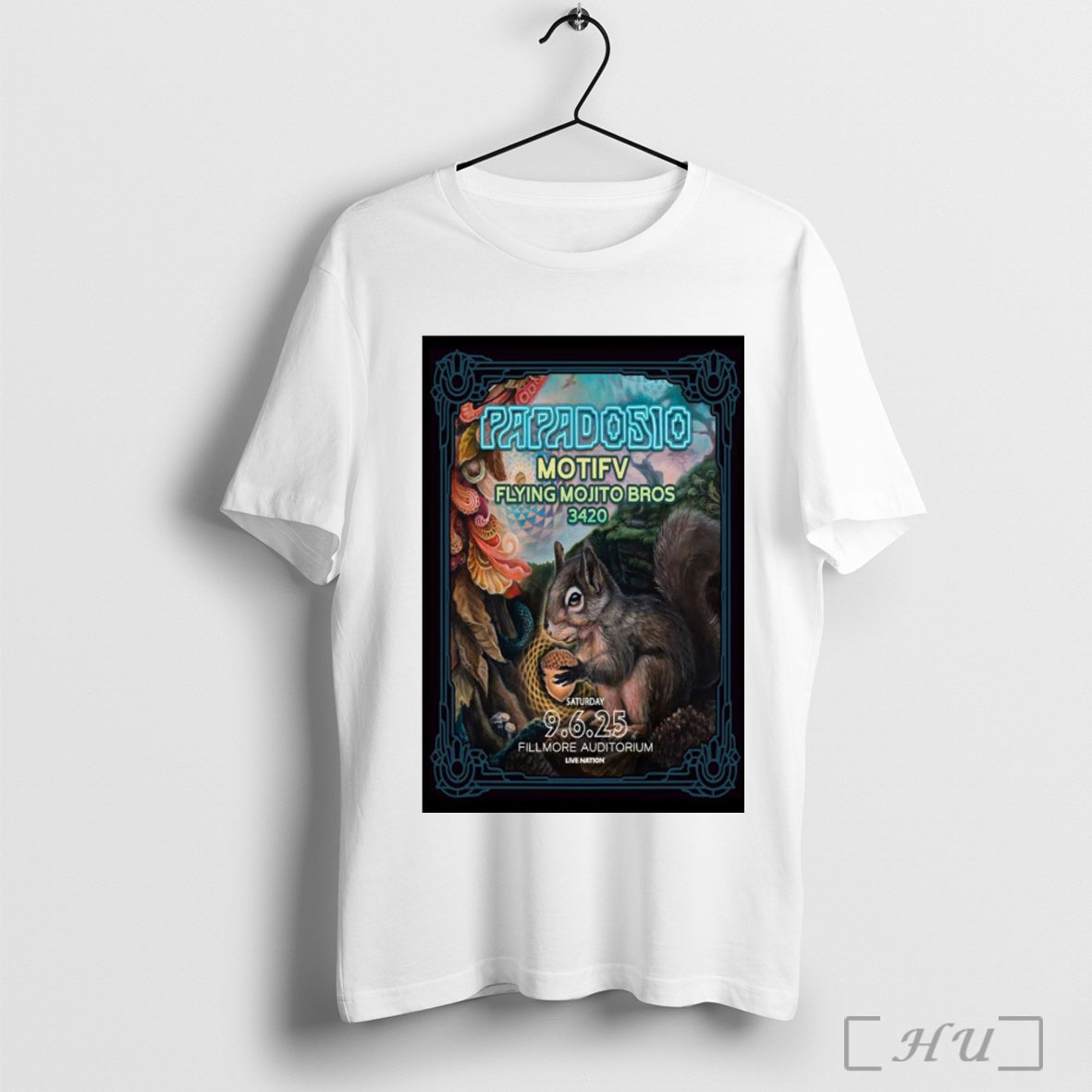 Officials Poster Papadosio The Fillmore Auditorium In - Adult & Kids T-Shirts, Sweatshirts & Hoodies apparel design preview 1