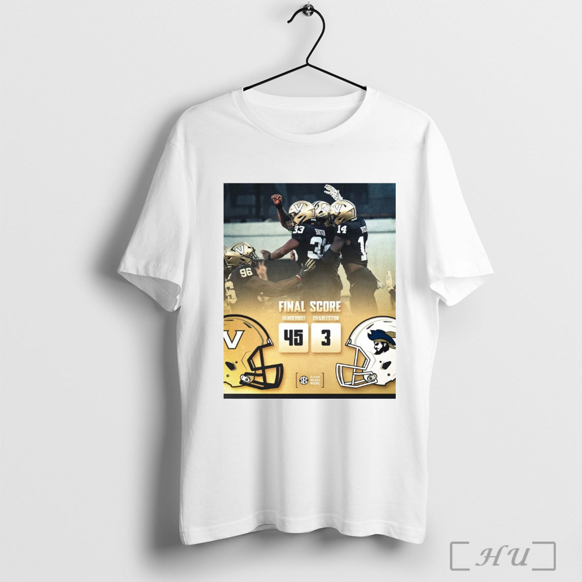 Officials Poster Vanderbilt Commodores Defeated - Adult & Kids T-Shirts, Sweatshirts & Hoodies apparel design preview 1