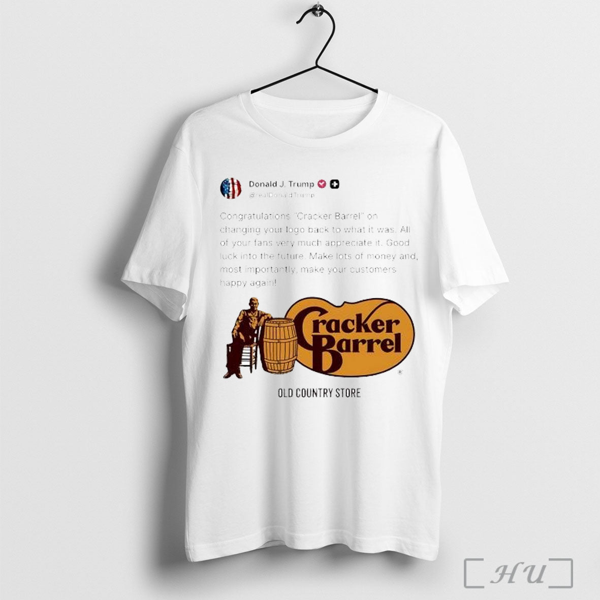 Officials President Trump Congratulates Cracker - Adult & Kids T-Shirts, Sweatshirts & Hoodies apparel design preview 1
