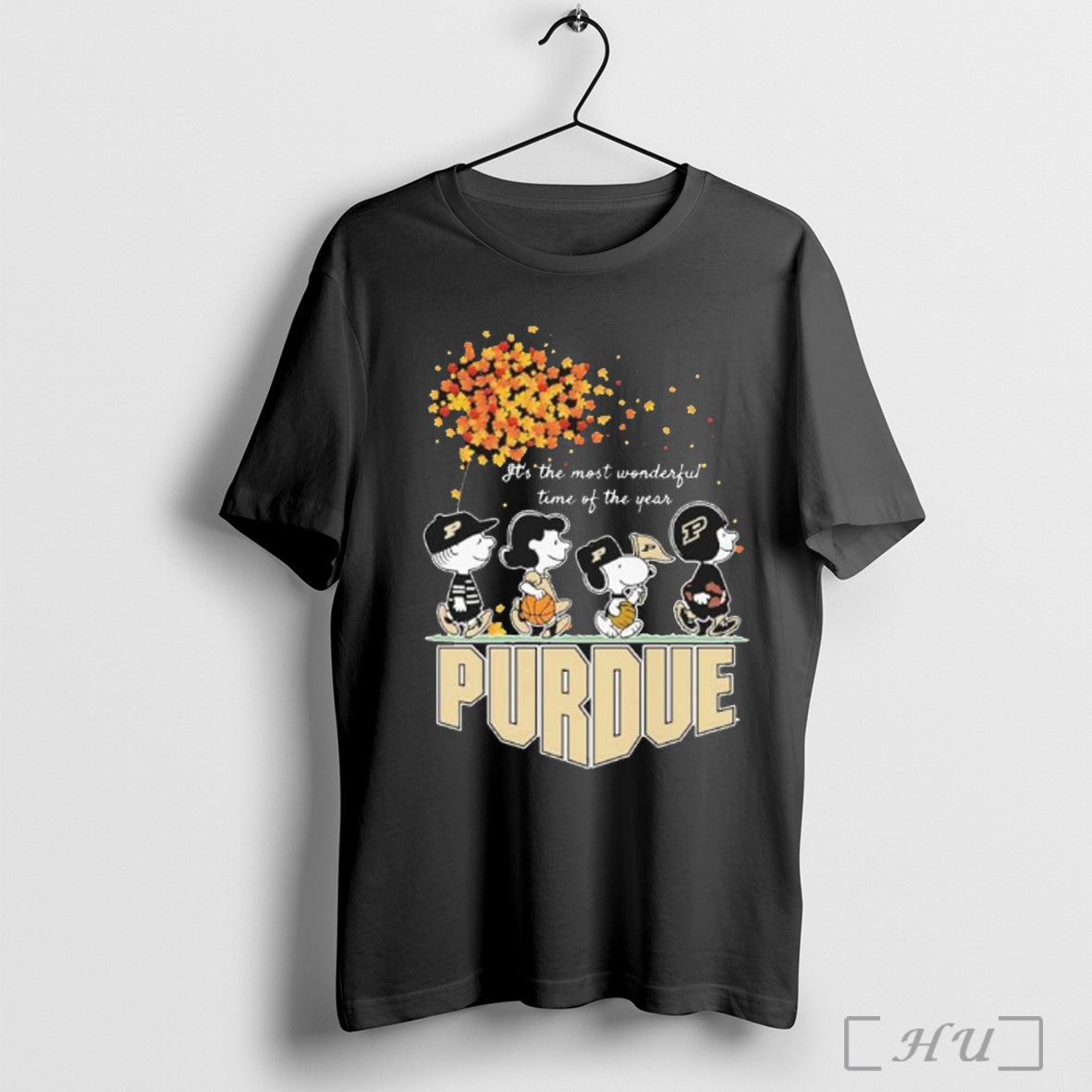 Officials Purdue Boilermakers And Peanuts Character - Adult & Kids T-Shirts, Sweatshirts & Hoodies apparel design preview 1