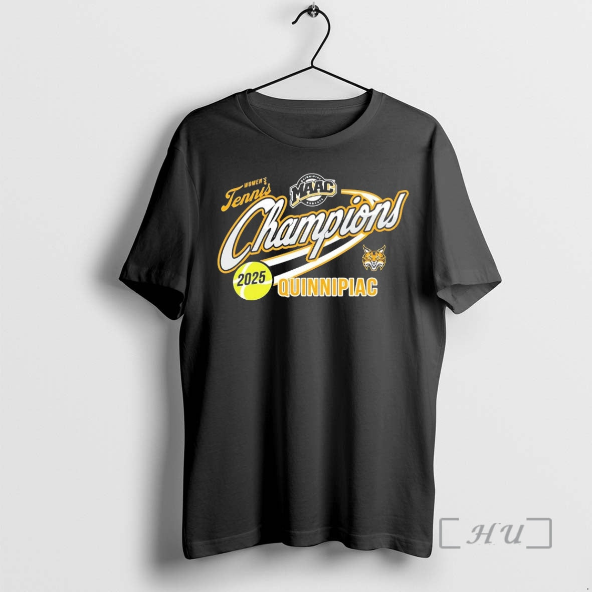Officials Quinnipiac Bobcats Womens Tennis 2025 Maac - Adult & Kids T-Shirts, Sweatshirts & Hoodies apparel design preview 1