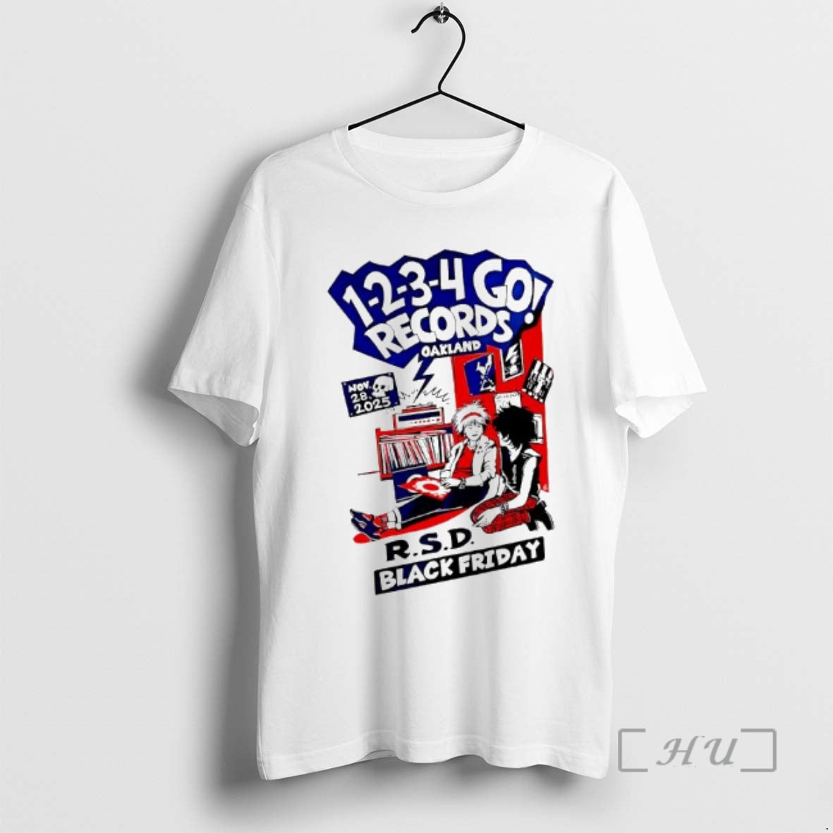 Officials Rsd Black Friday 1 2 3 4 Go Records - Adult & Kids T-Shirts, Sweatshirts & Hoodies apparel design preview 1