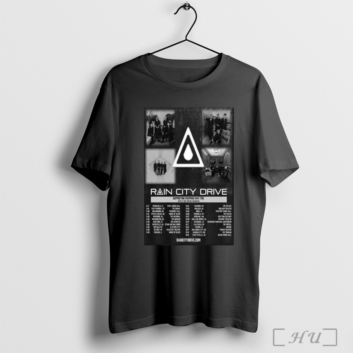 Officials Rain City Drive Supporting Memphis May Fire - Adult & Kids T-Shirts, Sweatshirts & Hoodies apparel design preview 1
