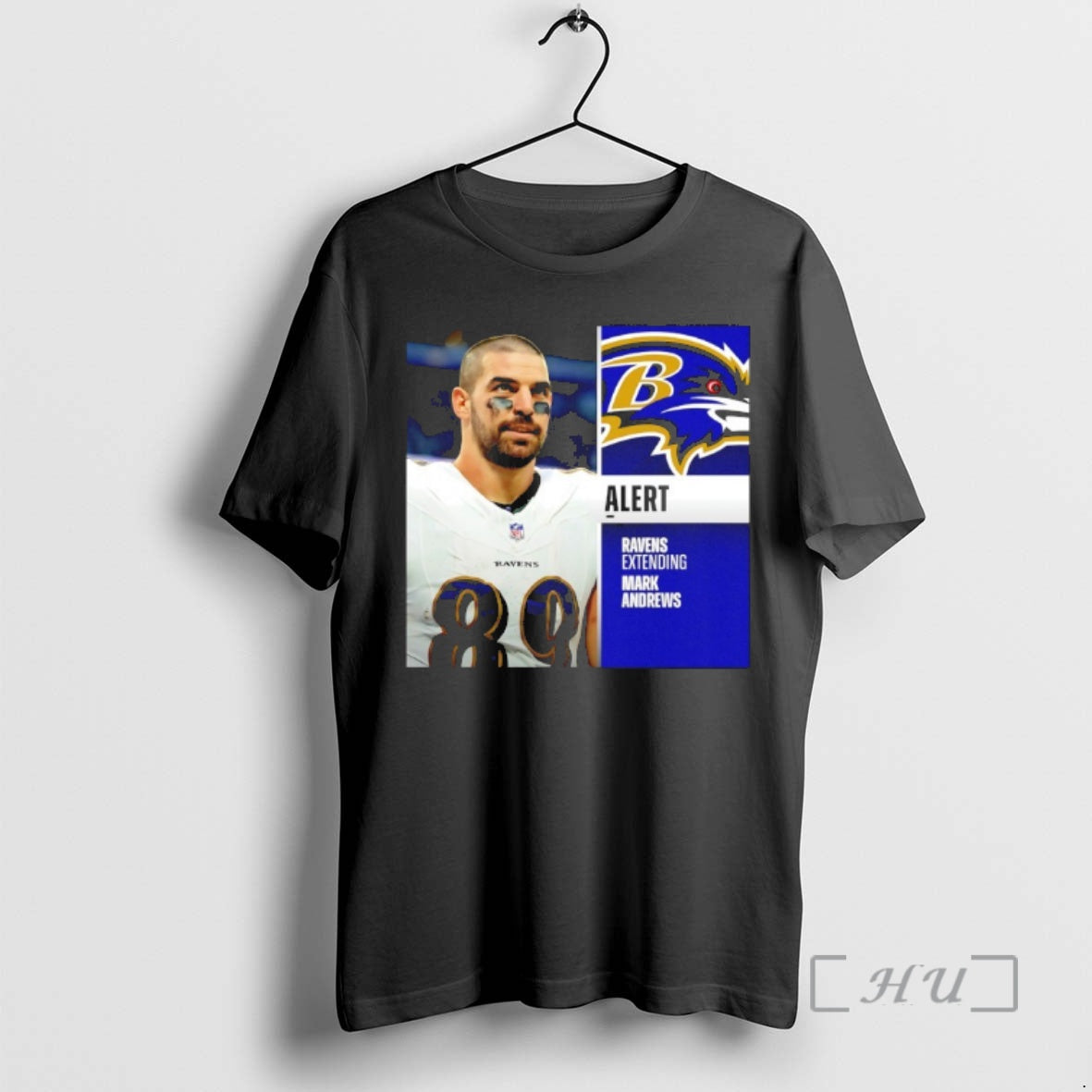 Officials Ravens Mark Andrews Agrees To Terms On - Adult & Kids T-Shirts, Sweatshirts & Hoodies apparel design preview 1