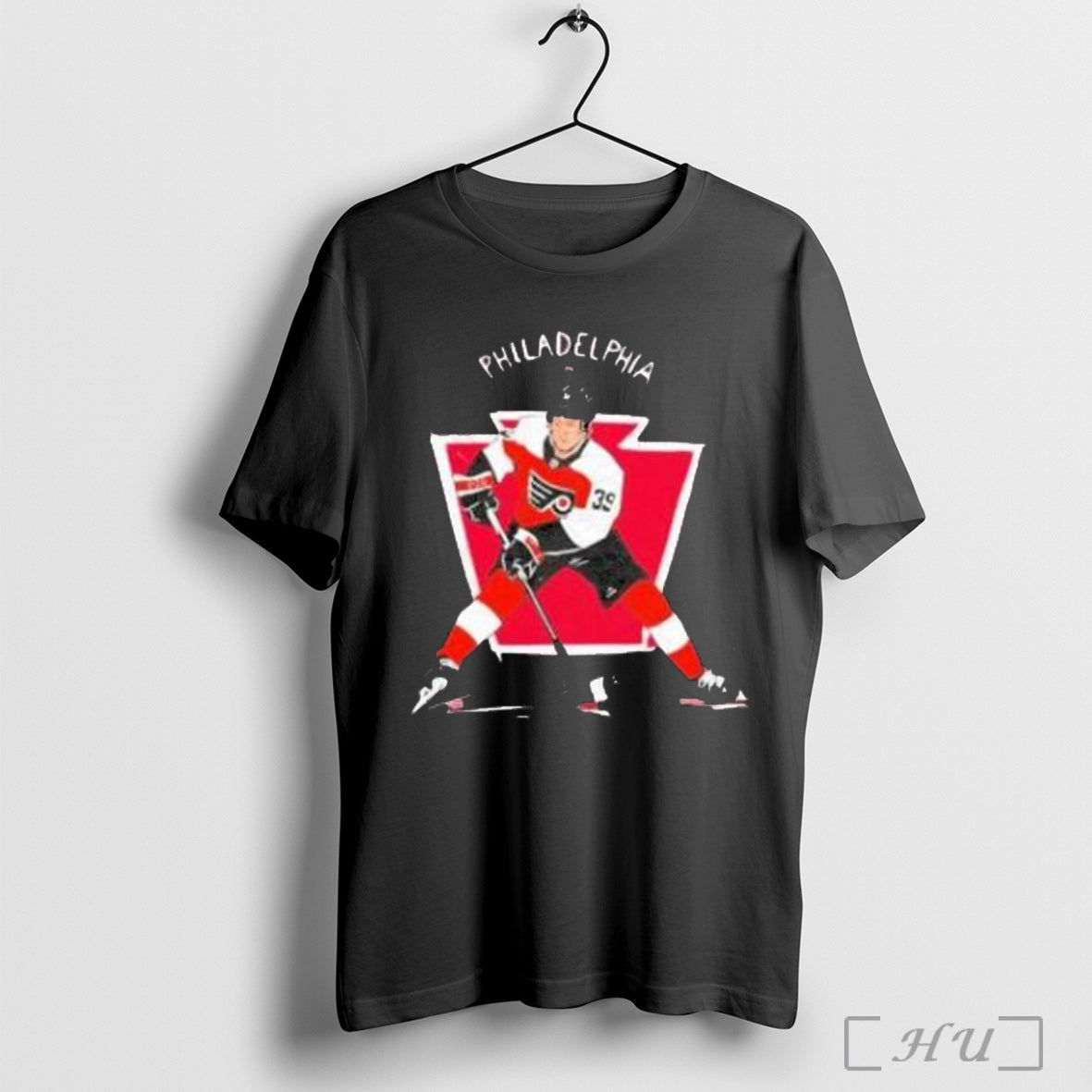 Officials Ray Emery No 39 Philadelphia Flyers Paint - Adult & Kids T-Shirts, Sweatshirts & Hoodies apparel design preview 1