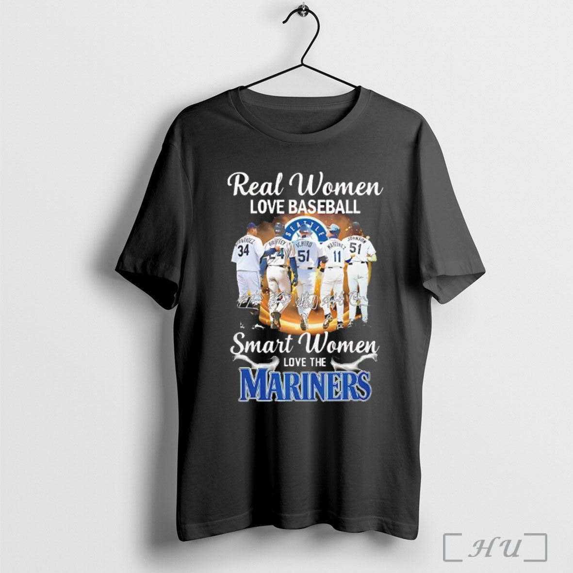 Officials Real Women Love Baseball Smart The Seattle - Adult & Kids T-Shirts, Sweatshirts & Hoodies apparel design preview 1