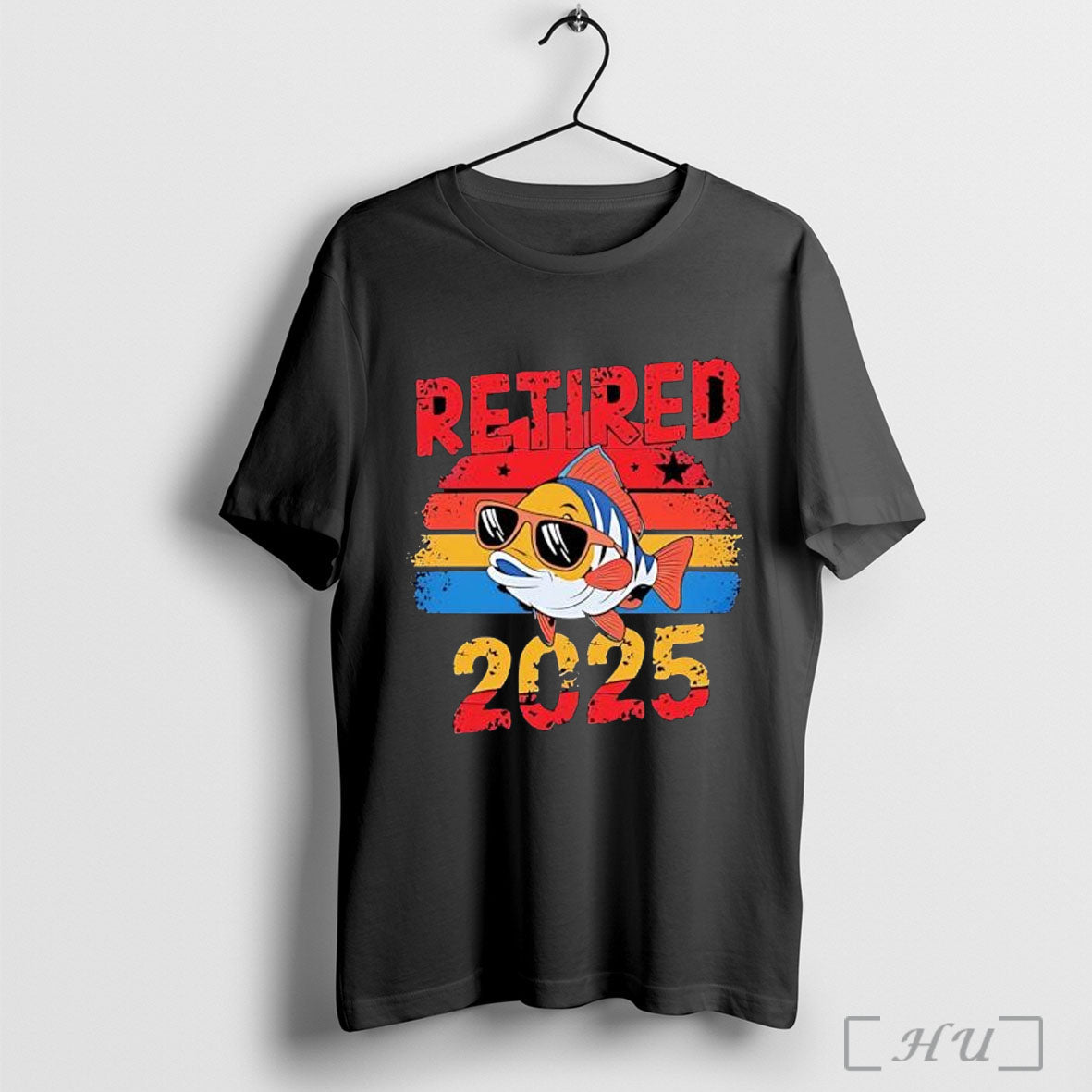 Officials Retired 2025 Fishing - Adult & Kids T-Shirts, Sweatshirts & Hoodies apparel design preview 1