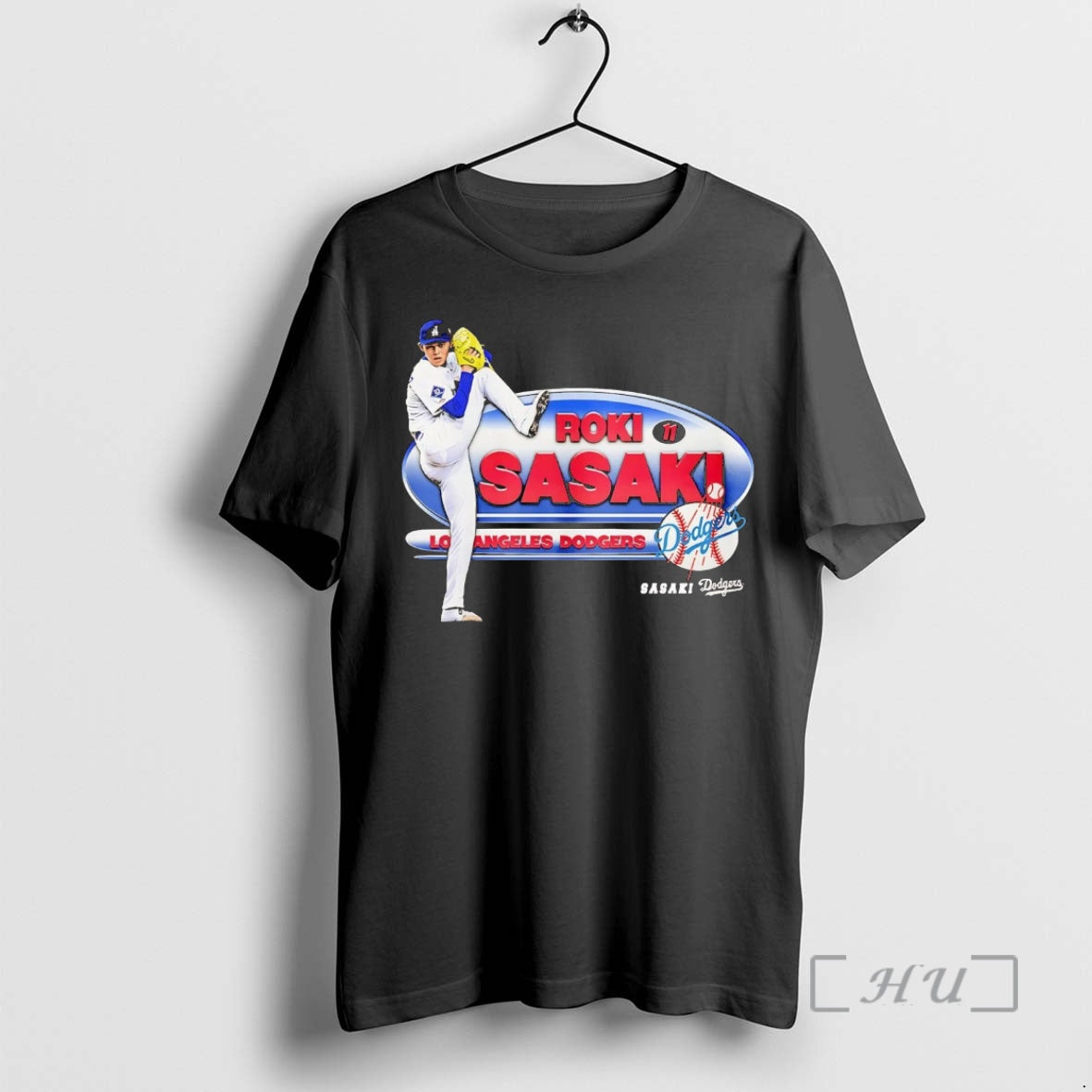 Officials Roki Sasaki Starting Pitcher Los Angeles - Adult & Kids T-Shirts, Sweatshirts & Hoodies apparel design preview 1