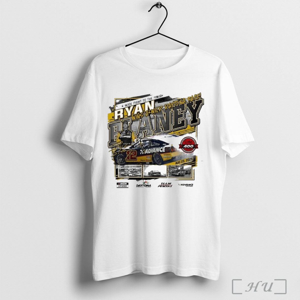 Officials Ryan Blaney 4 Wide Fight To The Finish - Adult & Kids T-Shirts, Sweatshirts & Hoodies apparel design preview 1