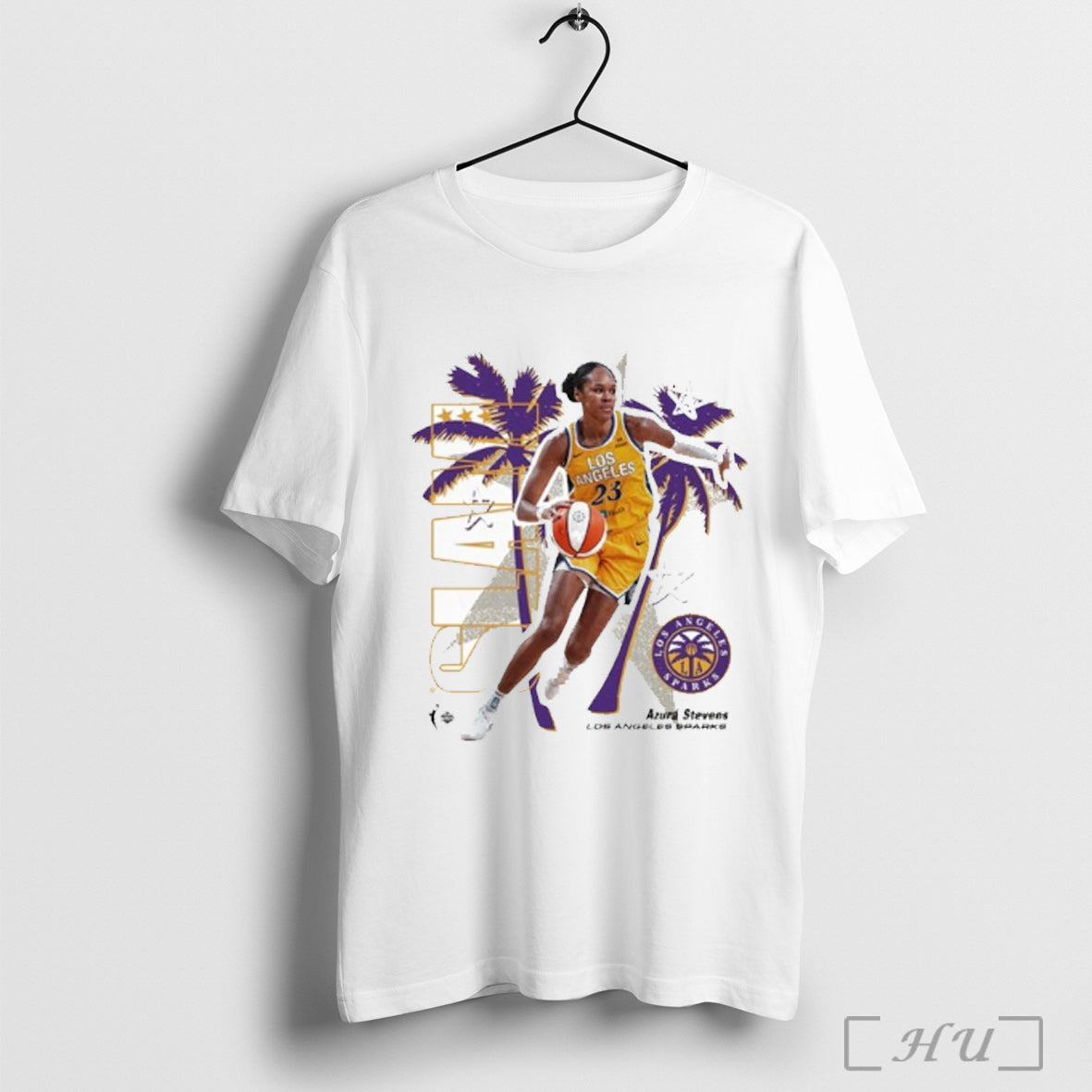Officials Slam Los Angeles Sparks Azura Stevens - Adult & Kids T-Shirts, Sweatshirts & Hoodies apparel design preview 1
