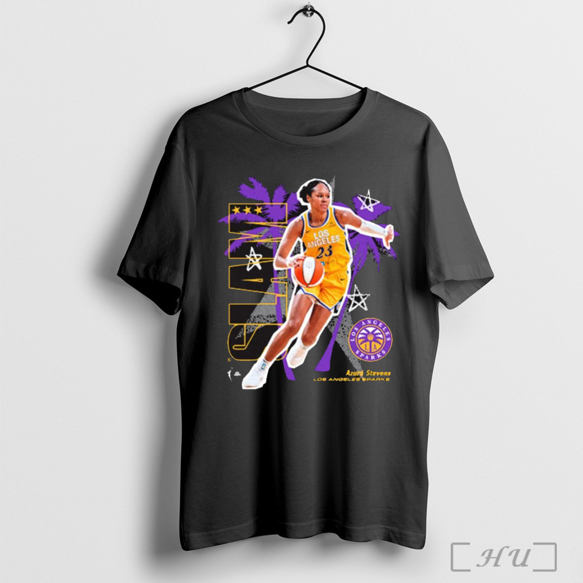 Officials Slam X Los Angeles Sparks Basketball Azura - Adult & Kids T-Shirts, Sweatshirts & Hoodies apparel design preview 1