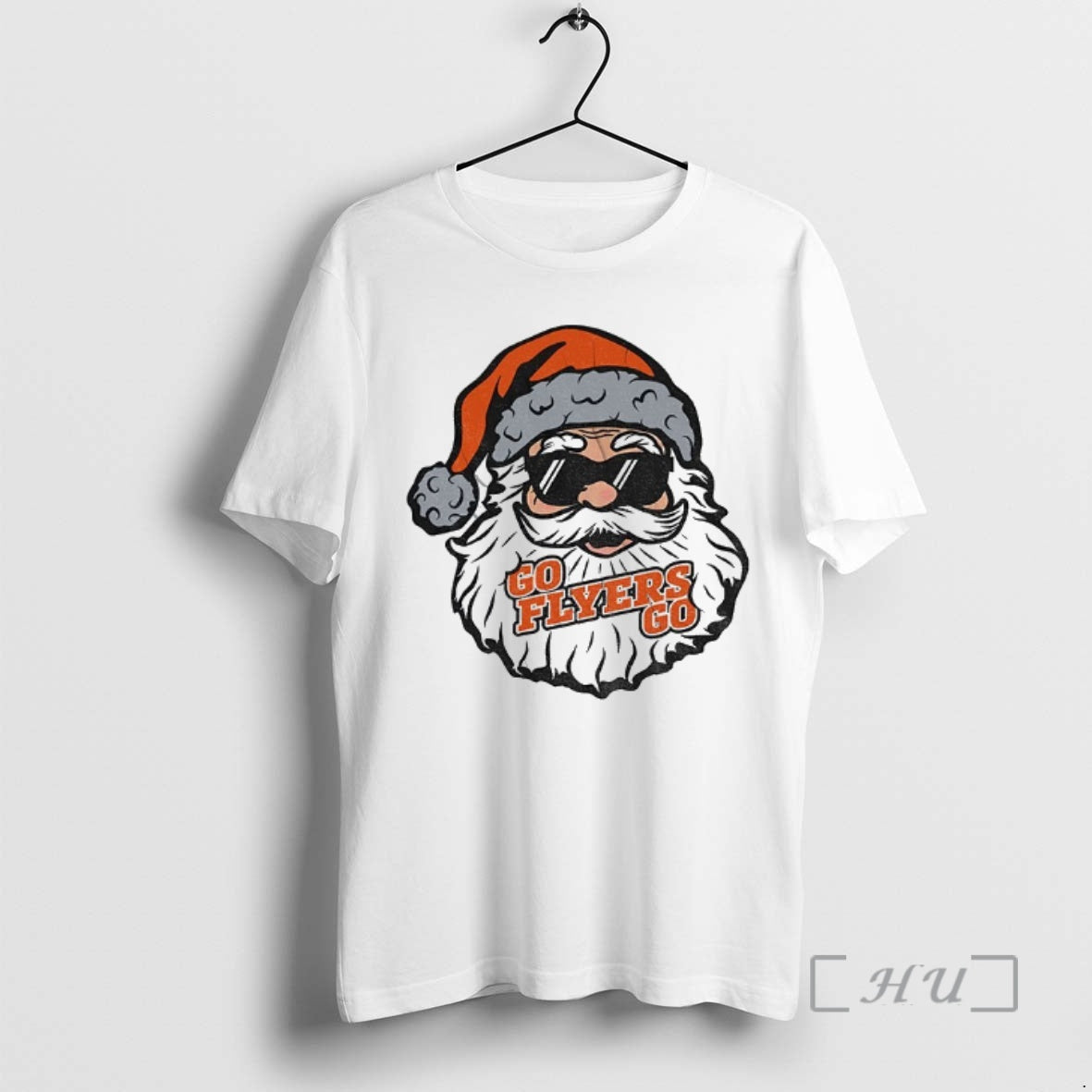 Officials Santa Claus X Philadelphia Flyers Go Hockey - Adult & Kids T-Shirts, Sweatshirts & Hoodies apparel design preview 1