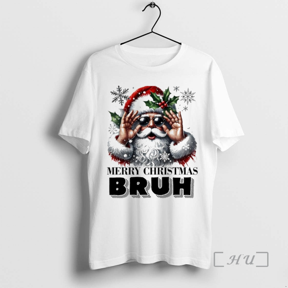 Officials Santa Merry Christmas Bruh - Adult & Kids T-Shirts, Sweatshirts & Hoodies apparel design preview 1
