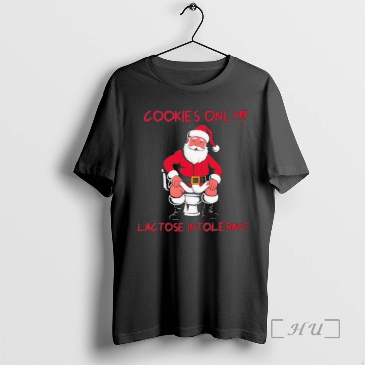 Officials Santa Cookies Only Lactose Intolerant - Adult & Kids T-Shirts, Sweatshirts & Hoodies apparel design preview 1