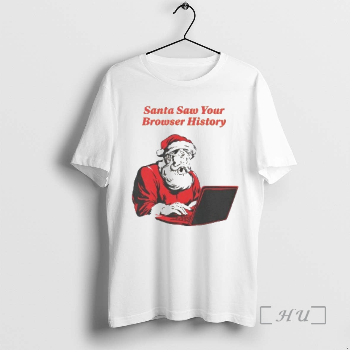 Officials Santa Saw Your Browser History - Adult & Kids T-Shirts, Sweatshirts & Hoodies apparel design preview 1