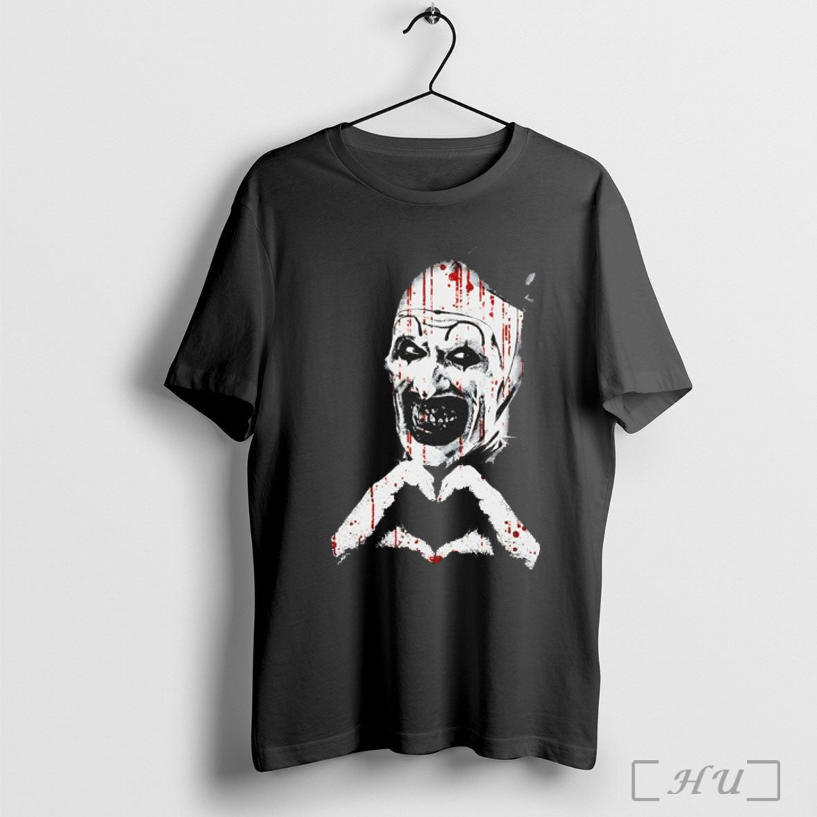 Officials Scary Horror Clown Creepy Heart Hands - Adult & Kids T-Shirts, Sweatshirts & Hoodies apparel design preview 1