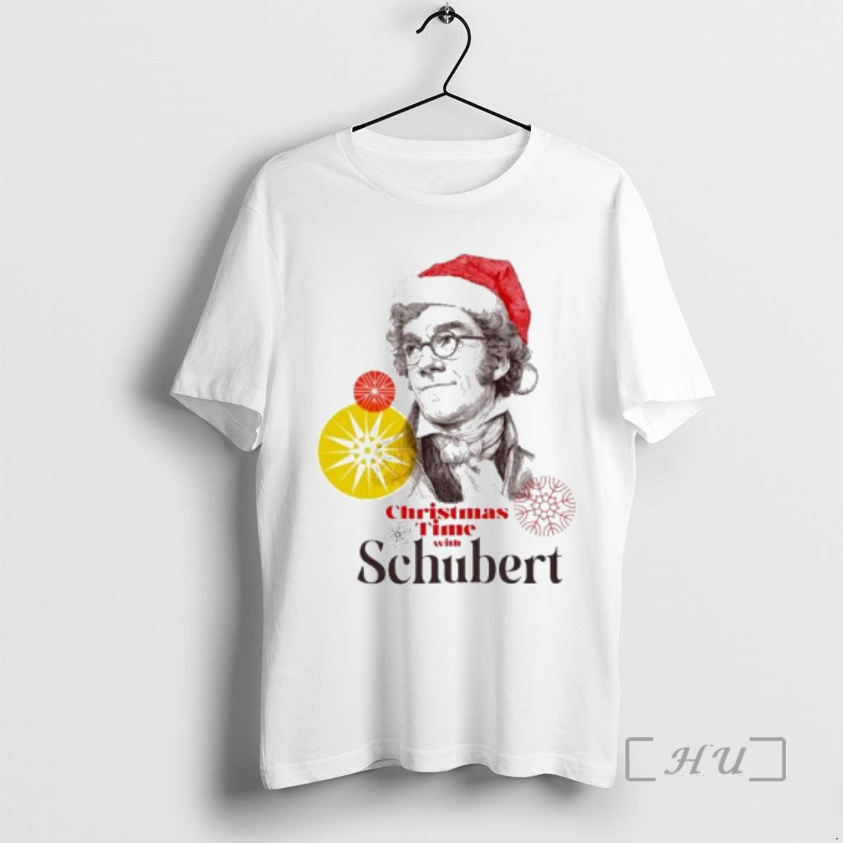 Officials Schubert With Santa Hat Christmas Time - Adult & Kids T-Shirts, Sweatshirts & Hoodies apparel design preview 1