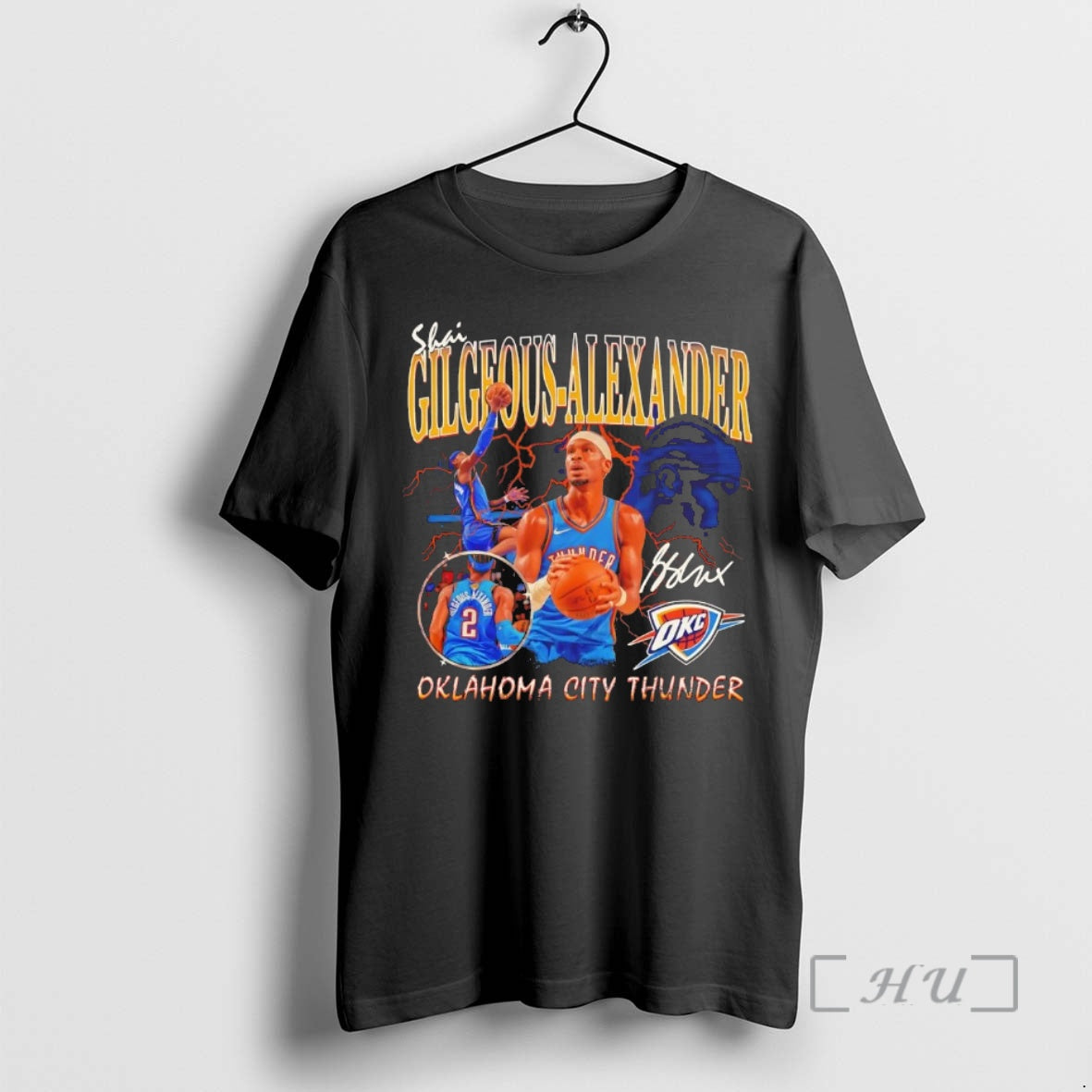 Officials Shai Gilgeous Alexander Player Collage - Adult & Kids T-Shirts, Sweatshirts & Hoodies apparel design preview 1