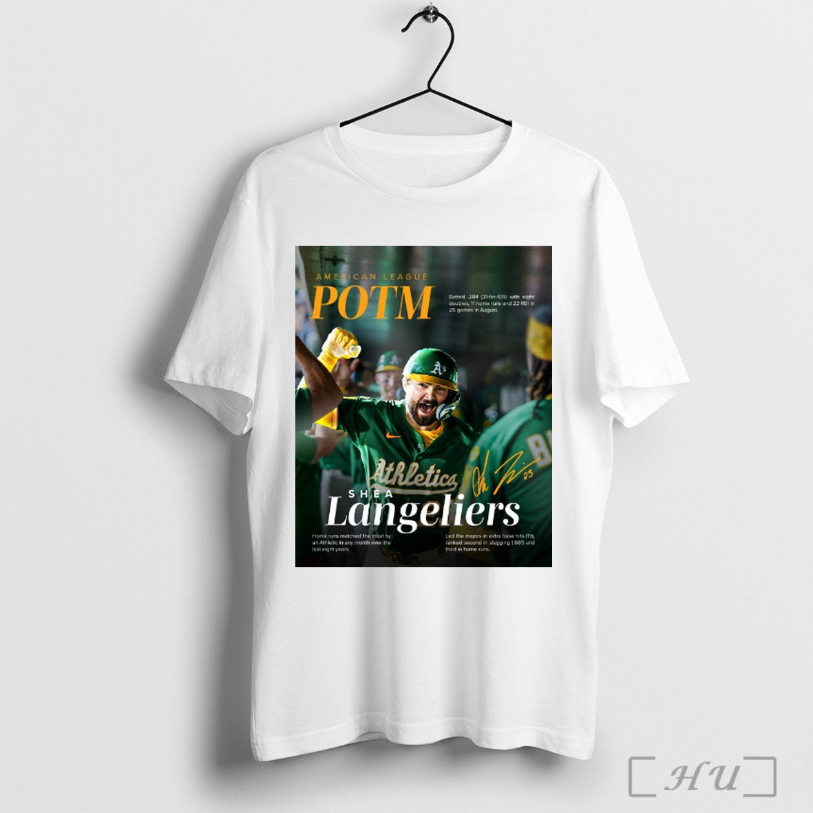 Officials Shea Langeliers Oakland Athletics American - Adult & Kids T-Shirts, Sweatshirts & Hoodies apparel design preview 1