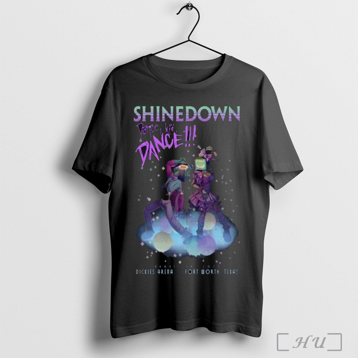 Officials Shinedown Dance Kid 08 28 2025 Fort Worth - Adult & Kids T-Shirts, Sweatshirts & Hoodies apparel design preview 1