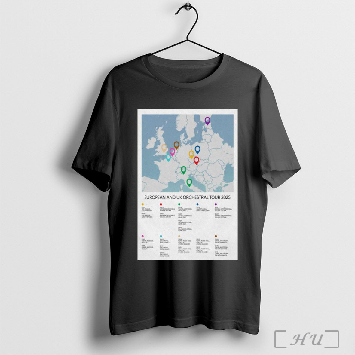 Officials Sigur Ros 2025 European Uk Tour - Adult & Kids T-Shirts, Sweatshirts & Hoodies apparel design preview 1