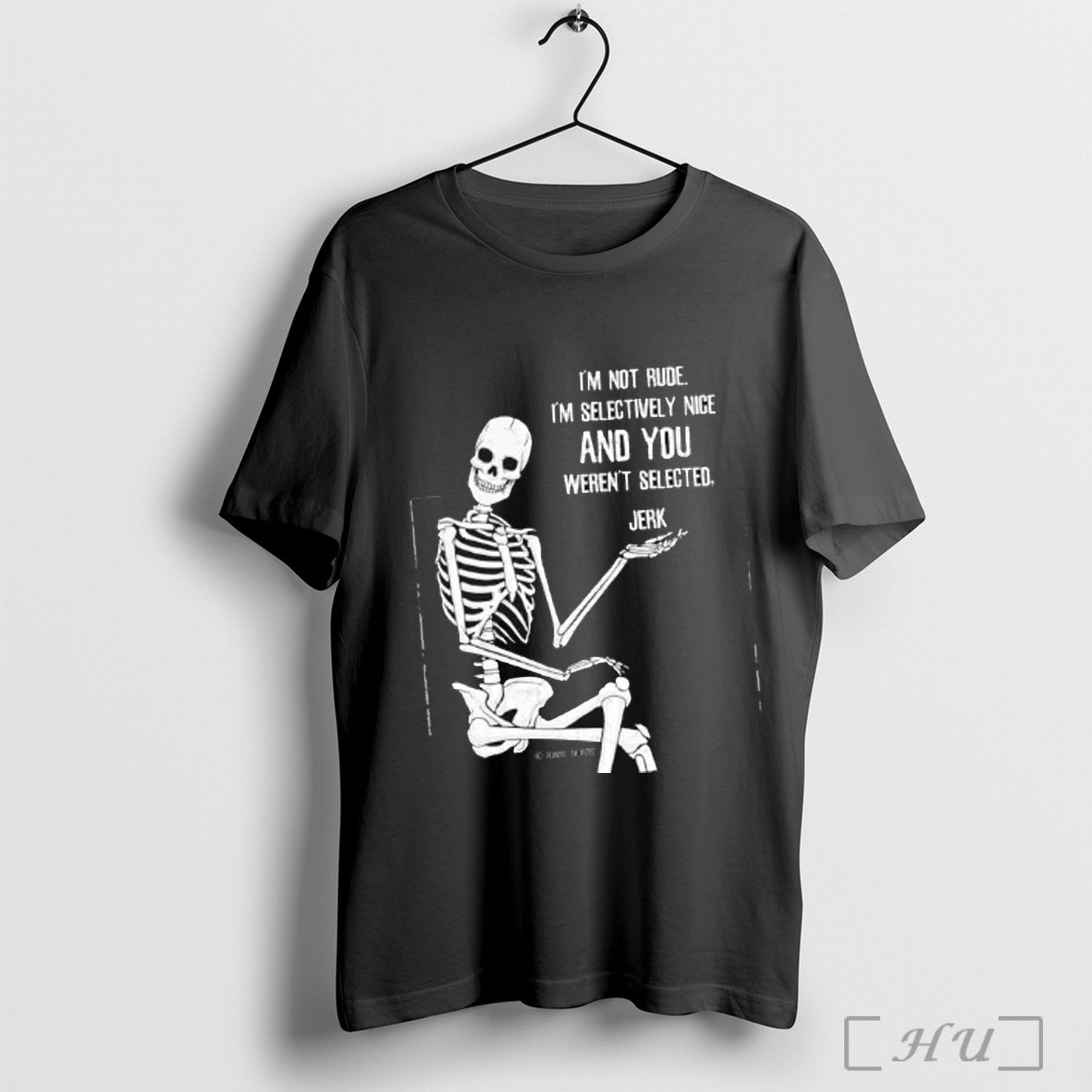 Officials Skeleton Im Not Rude Selectively Nice And - Adult & Kids T-Shirts, Sweatshirts & Hoodies apparel design preview 1