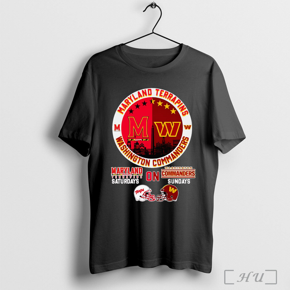 Officials Skyline Maryland Terrapins On Saturdays - Adult & Kids T-Shirts, Sweatshirts & Hoodies apparel design preview 1