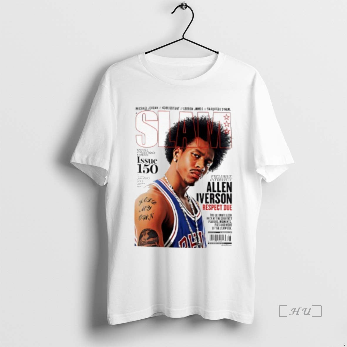 Officials Slam Philadelphia 76ers Allen Iverson - Adult & Kids T-Shirts, Sweatshirts & Hoodies apparel design preview 1