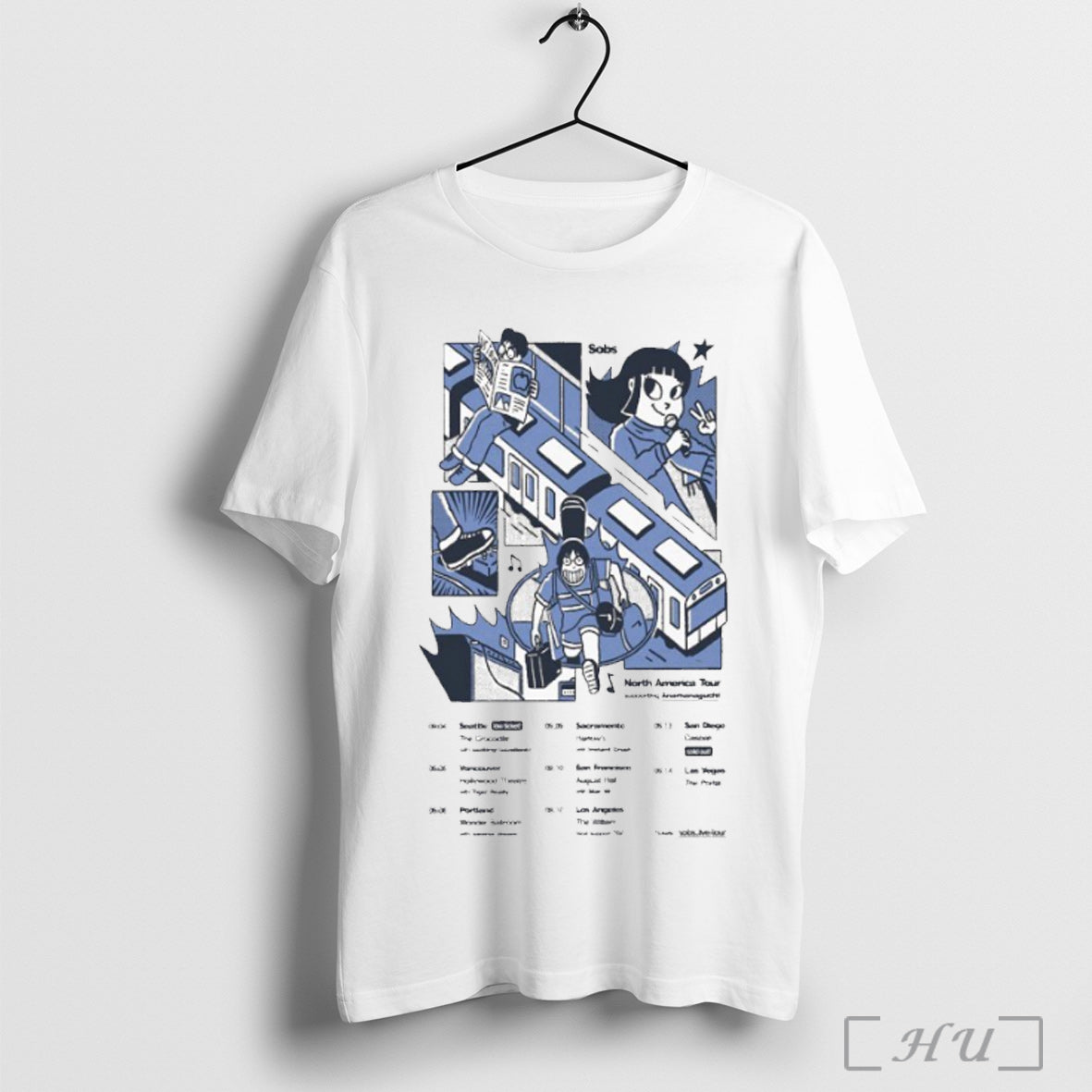Officials Sobs Supporting Anamanaguchi North American - Adult & Kids T-Shirts, Sweatshirts & Hoodies apparel design preview 1