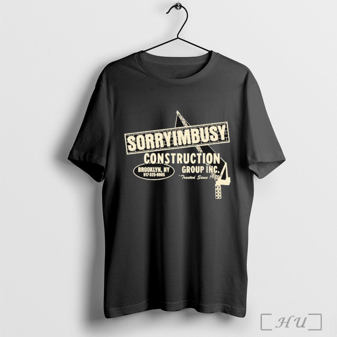 Officials Sorryimbusy Construction Brooklyn Ny Group - Adult & Kids T-Shirts, Sweatshirts & Hoodies apparel design preview 1