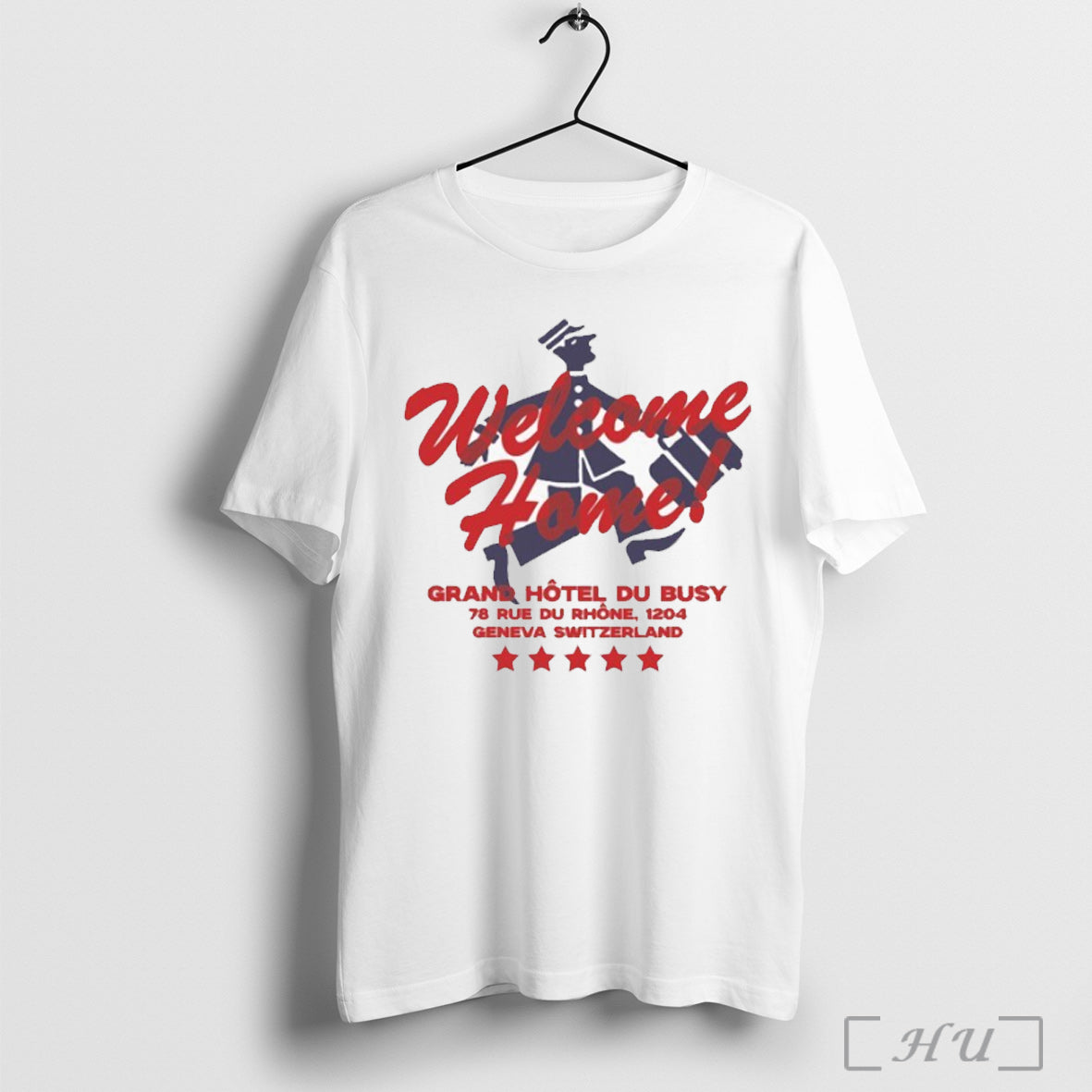 Officials Sorryimbusy Welcome Home Grand Hotel Du - Adult & Kids T-Shirts, Sweatshirts & Hoodies apparel design preview 1